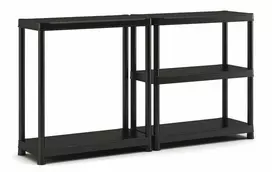 KIS Keter plastikinė knygų lentyna 5 lentynų 90 x 40 x 182 cm juoda