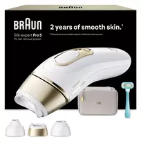 Braun Silk-expert 80851324 Šviesos plaukų šalinimo prietaisas IPL baltas, geltonas