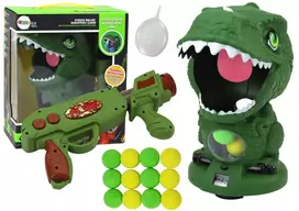 LEAN TOYS Arcade Game Shooting Dinosaur Green Ball Gun
