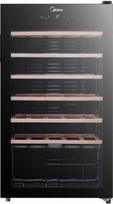 Midea Wine Cooler | MDRW150FGG22W | Energy efficiency class Class G | Free standing | Bottles capacity 34 | Black MDRW150FGG22W | 6940461944533