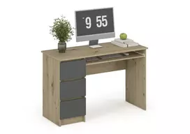 CINO desk, artisan oak / graphite