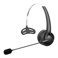 Wireless mono headset flexible microphone