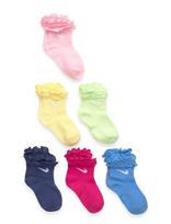 Nike - Nike 6Pk Inf/Todd Ruffle Sock - Kojinės - Marga / raštuota