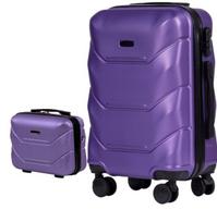 Nedidelis lagaminas Wings , S, violetinis plius kosmetinė