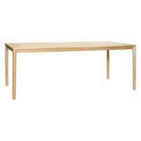 Valgomojo stalas natūralios spalvos iš ąžuolo 100x200 cm Ground – Hübsch