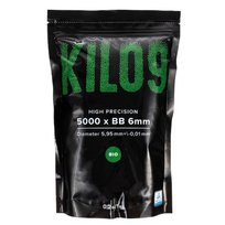 KILO9 Bio ASG BB Airsoft kulkos 0,20 g 6 mm, 5000 vnt.