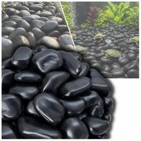 Dekoratyvinis juodas poliruotas akmuo sodui ir namams 30-50 mm, 1 kg