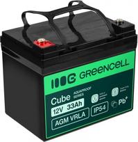 Green Cell Battery AGM VRLA 12V 33Ah IP54
