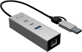 I-Tec Metal HUB USB-C/USB-A 3 2x USB-C/1x USB-A / 2.5GLAN