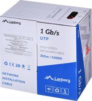 Lanberg LAN cable UTP 1GB/S 305M CCA wire red