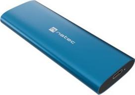 Natec External SSD enclosure RHINO M.2 NVME USB-C 3.2 horizon blue