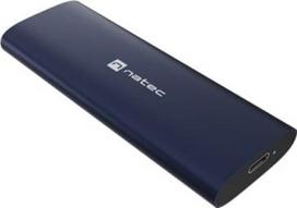 Natec External SSD enclosure RHINO M.2 NVME USB-C 3.2 steel navy