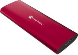 Natec RHINO M.2 NVMe external SSD Eeclosure, USB-C 3.2, ruby red