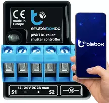 I/O modulis bleBox shutterBoxDC 2 dvejetainiai įėjimai, 2 relių išėjimai 230 V