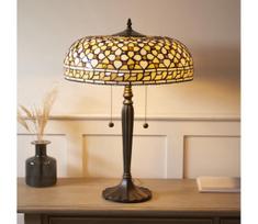Endon 112178 - stalinis šviestuvas Tiffany MILLE FEUX 2xE14/40W/230V skersmuo 45 cm