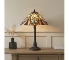 Endon 112185 - Stalo lempa Tiffany HECTOR 1xE27/10W/230V skersmuo 40 cm