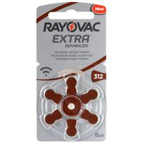 Klausos aparato akumuliatorius | Dydis 312 | 1.45V Rayovac Extra Advanced Zn-Air PR41 pakuotėje po 6