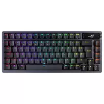 ASUS ROG Azoth 75% Hotswap mechaninė klaviatūra, Tri-Mode RGB, OLED ekranas, PBT klavišai, NX jungikliai, juoda