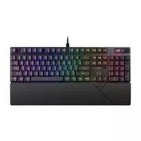 ASUS ROG Strix Scope II RX Gaming Keyboard, Full-Size, RGB, Wired, ROG RX Red Optical Switches, Black