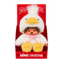 MONCHHICHI  Pliušinė beždžionėlė su ančiuko kostiumu, 18 cm