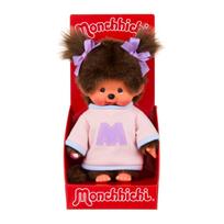 MONCHHICHI  Pliušinė beždžionėlė su megztuku, 20 cm