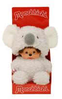 MONCHHICHI  Pliušinė beždžionėlė su koalos kostiumu, 18 cm