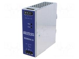Power supply: switching | for DIN rail | 240W | 24VDC | 10A | 90÷264VAC