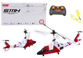 Žaidimų zona | PC | Konsolės | Priedai // Radijo valdomi žaislai ir priedai // Helikopter Zdalnie Sterowany RC Żyroskop Syma S111H Czerwony