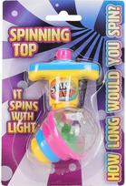 Žaislas šviečiantis vilkelis Spin Top with Light, įv. rūšių