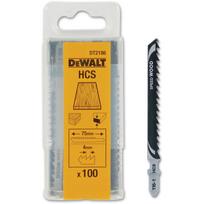 Dewalt Pjūklų ašmenys DT2186-QZ, 1 vnt., HCS, lankstus anglies plienas, T-shank dizainas, medis, plastikas