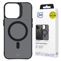 3mk dūminis magnetinis dėklas telefonui su MagSafe iPhone 15 Pro Max - pusiau skaidrus