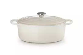 „Le Creuset Signature“ ovalo formos kepimo indas, 31 cm, smėlio spalvos