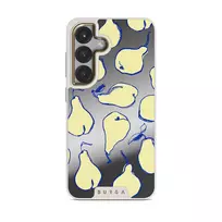 Pear Crush - Samsung Galaxy S25 Case, Elite Mirror Light (Magnetic) / Gold