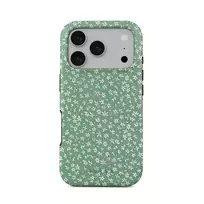 Lush Meadows - Floral iPhone 17 Pro Case, Elite Mirror Light (MagSafe) / Gold