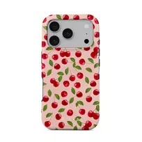 Afternoon Treat - Cherry iPhone 17 Pro Case, Elite Mirror Light (MagSafe) / Gold
