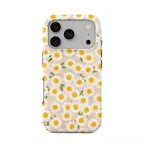 Pure Bliss - Daisy iPhone 17 Pro Case, Elite Mirror Light (MagSafe) / Gold