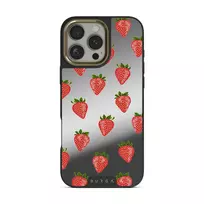 Strawberry Girl - iPhone 16 Pro Case, Elite Mirror Light (MagSafe) / Gold