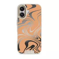 High Vibrations - Color Swirl iPhone 17 Case, Elite Mirror Light (MagSafe) / Gold