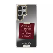 Nothing Changes - Samsung Galaxy S25 Ultra Case, Elite Mirror Light (Magnetic) / Gold