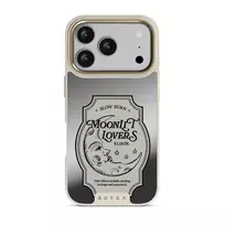 Moonlit Lovers - iPhone 17 Pro Case, Elite Mirror Light (MagSafe) / Gold