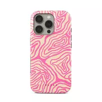 Pink Shores - iPhone 16 Pro Max Case, Elite Mirror Light (MagSafe) / Gold