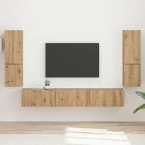 TV spintelių komplektas 4 pcs Amatininkų ąžuolas