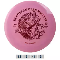 Diskgolfo diskas Distance Driver S-LINE SWIRL DD4 European Open 2026 Fundraiser Red/White