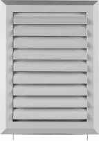 AWENTA Balta ventiliacijos grotelė su tinkliniu žaliuzės mechanizmu ir atrama, 130 x 192 mm (T41)