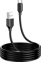 „Joyroom“ USB-A – USB-C kabelis, 2 m, juodos spalvos (JYR530)