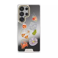 Seaside Muse - Samsung Galaxy S25 Ultra Case, Elite Mirror Light (Magnetic) / Gold