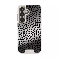 Almond Latte - Cute Samsung Galaxy S25 Case, Elite Mirror Light (Magnetic) / Gold