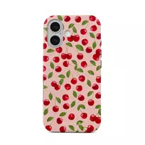 Afternoon Treat - Cherry iPhone 17 Case, Elite Mirror Light (MagSafe) / Gold