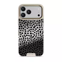 Almond Latte - Cute iPhone 17 Pro Max Case, Elite Mirror Light (MagSafe) / Gold