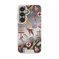 Les Alpes - Samsung Galaxy S25 Case, Elite Mirror Light (Magnetic) / Gold